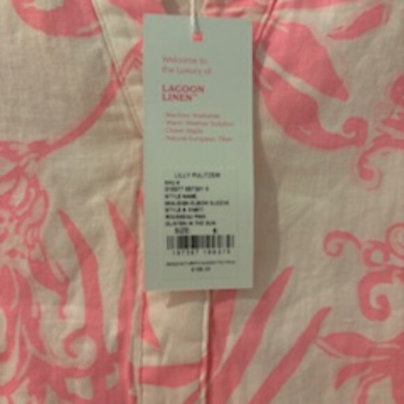 Lilly Pulitzer NWT Maleigh Dress, Rousseau Pink Glisten in the Sun, Size 6 - Picture 3 of 4